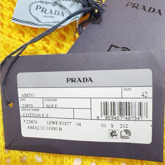 Authentic Prada Vibrant Yellow Knit Top - Picture 5 of 8